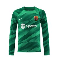 Billiga Barcelona Målvakt Hemma fotbollskläder 2023-24 Långärmad